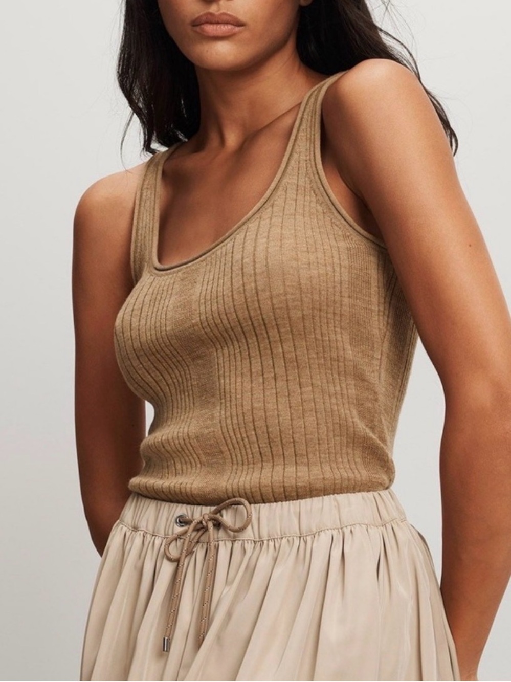 Veronica Beard Birke Merino Wool Tank Top — Size Small (NWOT)